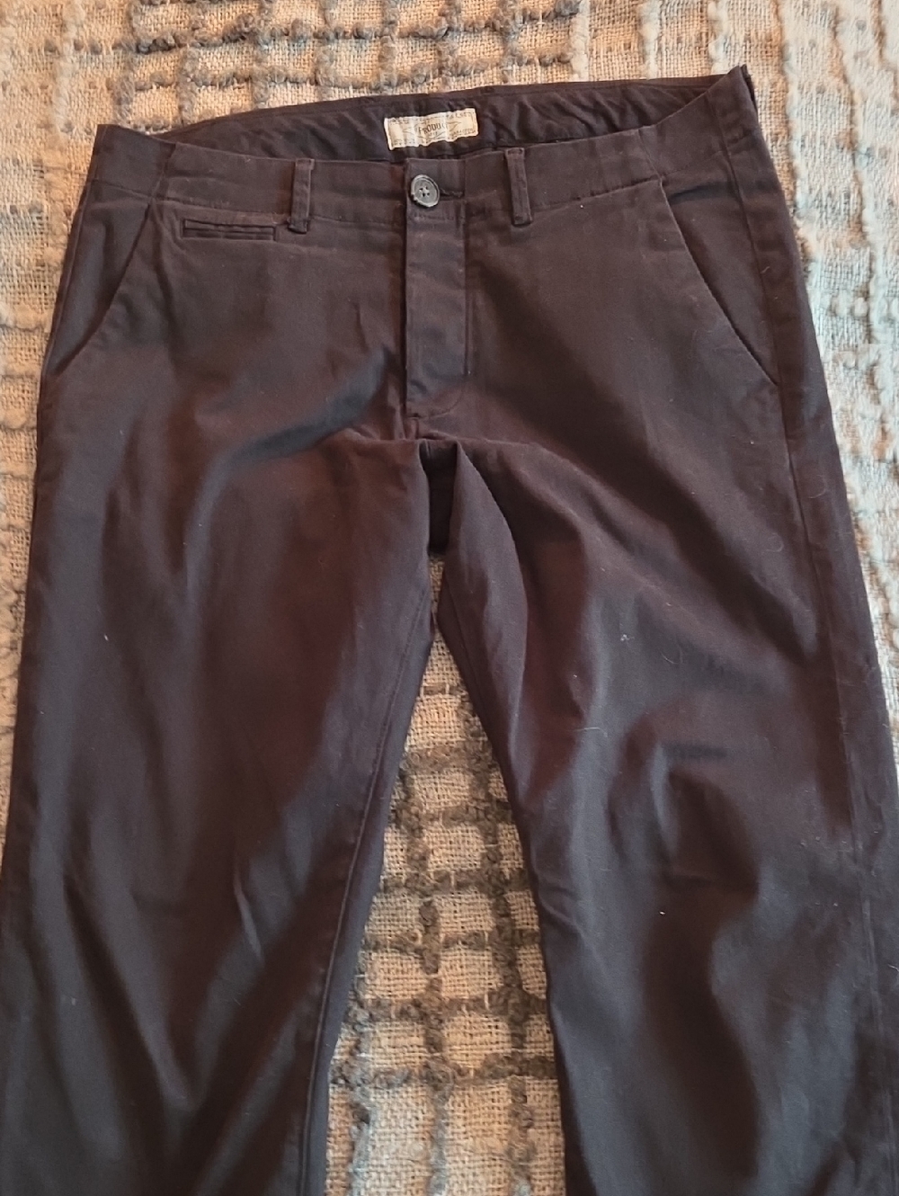 Men's Black Chino Pants - Straight Fit